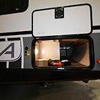 Door Side Lite Pass through Storage 
 May Show Optional Features. Features and Options Subject to Change Without Notice.