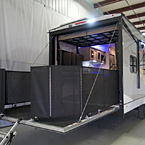 Movable Walls Easily Stow Away on the Optional Ramp Door Party Patio Kit May Show Optional Features. Features and Options Subject to Change Without Notice.