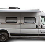 Nova Exterior Side View Showing Optional Bike Rack with Awning Extended May Show Optional Features. Features and Options Subject to Change Without Notice.