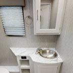 Bathroom (Shown in Cumberland, White Velvet) May Show Optional Features. Features and Options Subject to Change Without Notice.
