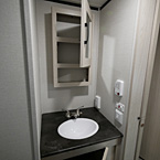 Bathroom Vanity with Mirrored Medicine Cabinet 
 May Show Optional Features. Features and Options Subject to Change Without Notice.