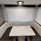 Booth dinette May Show Optional Features. Features and Options Subject to Change Without Notice.
