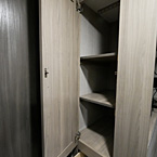 Pantry Door Shown Open with Two Shelves, Drawer Below Shown Open 
 May Show Optional Features. Features and Options Subject to Change Without Notice.