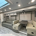Dream Dinette, Solar Privacy Shades Throughout, Sofa Hide-A-Bed (325SS, 375RB), Exclusive Solarium Skylight
 May Show Optional Features. Features and Options Subject to Change Without Notice.