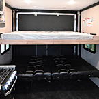 Rear Bunk Shown Open
 May Show Optional Features. Features and Options Subject to Change Without Notice.
