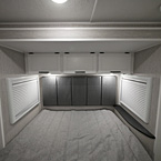 Bed Shown with Three Overhead Cabinets and Two Overhead Lights
 May Show Optional Features. Features and Options Subject to Change Without Notice.
