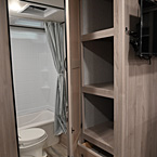 Storage Cabinet Outside of Bathroom
 May Show Optional Features. Features and Options Subject to Change Without Notice.