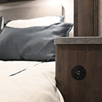 USB Ports on Either Side of Bed May Show Optional Features. Features and Options Subject to Change Without Notice.