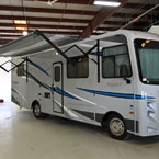 3 / 4 Front and Door Side with Awning Extended
 May Show Optional Features. Features and Options Subject to Change Without Notice.