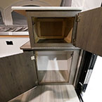 Two Door Storage Cabinet Shown Open.
 May Show Optional Features. Features and Options Subject to Change Without Notice.