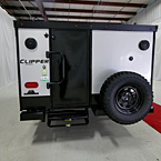 Entry Door Located at the Rear with Spare Tire Mounted to the Frame.
 May Show Optional Features. Features and Options Subject to Change Without Notice.