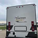 Rear exterior view of Coachmen Pursuit 27XPS with storage compartment
 May Show Optional Features. Features and Options Subject to Change Without Notice.