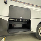 Exterior view of outside storage compartment 
 May Show Optional Features. Features and Options Subject to Change Without Notice.
