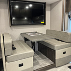42" x 42" dinette with LED TV
 May Show Optional Features. Features and Options Subject to Change Without Notice.