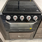 Stainless Steel 3-Burner Range with Oven and Glass Cover
 May Show Optional Features. Features and Options Subject to Change Without Notice.
