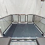 Rear Ramp Door w/Optional Party Deck May Show Optional Features. Features and Options Subject to Change Without Notice.