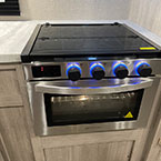 3 burner SST range with flush glass top and LED accents May Show Optional Features. Features and Options Subject to Change Without Notice.