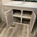 Under sink storage cabinets shown open
 May Show Optional Features. Features and Options Subject to Change Without Notice.