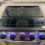 3 burner stainless steel range with flush glass top and LED accent lighting May Show Optional Features. Features and Options Subject to Change Without Notice.
