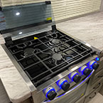 3 burner stainless steel range with flush glass top shown flipped up May Show Optional Features. Features and Options Subject to Change Without Notice.