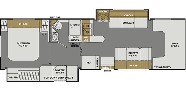 30BH - Ford 450 (DSO) Floorplan Image