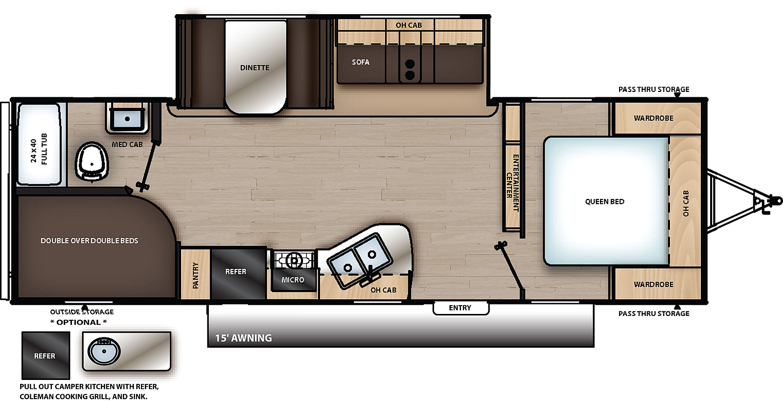 2019 261BHS - DSO Floorplan