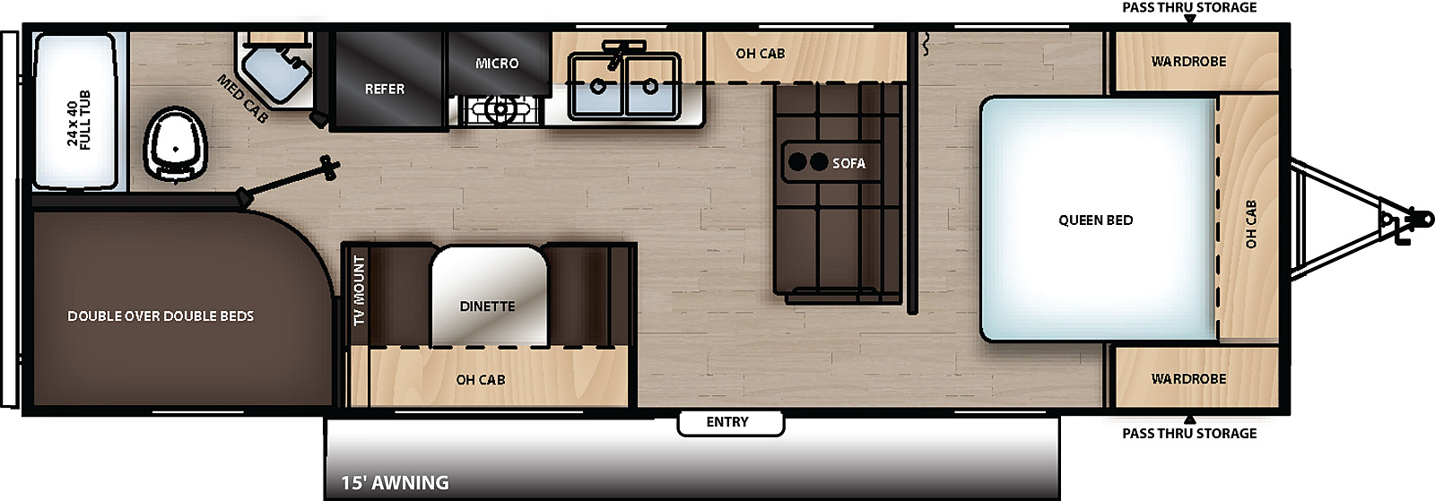 2019 261BH - DSO Floorplan