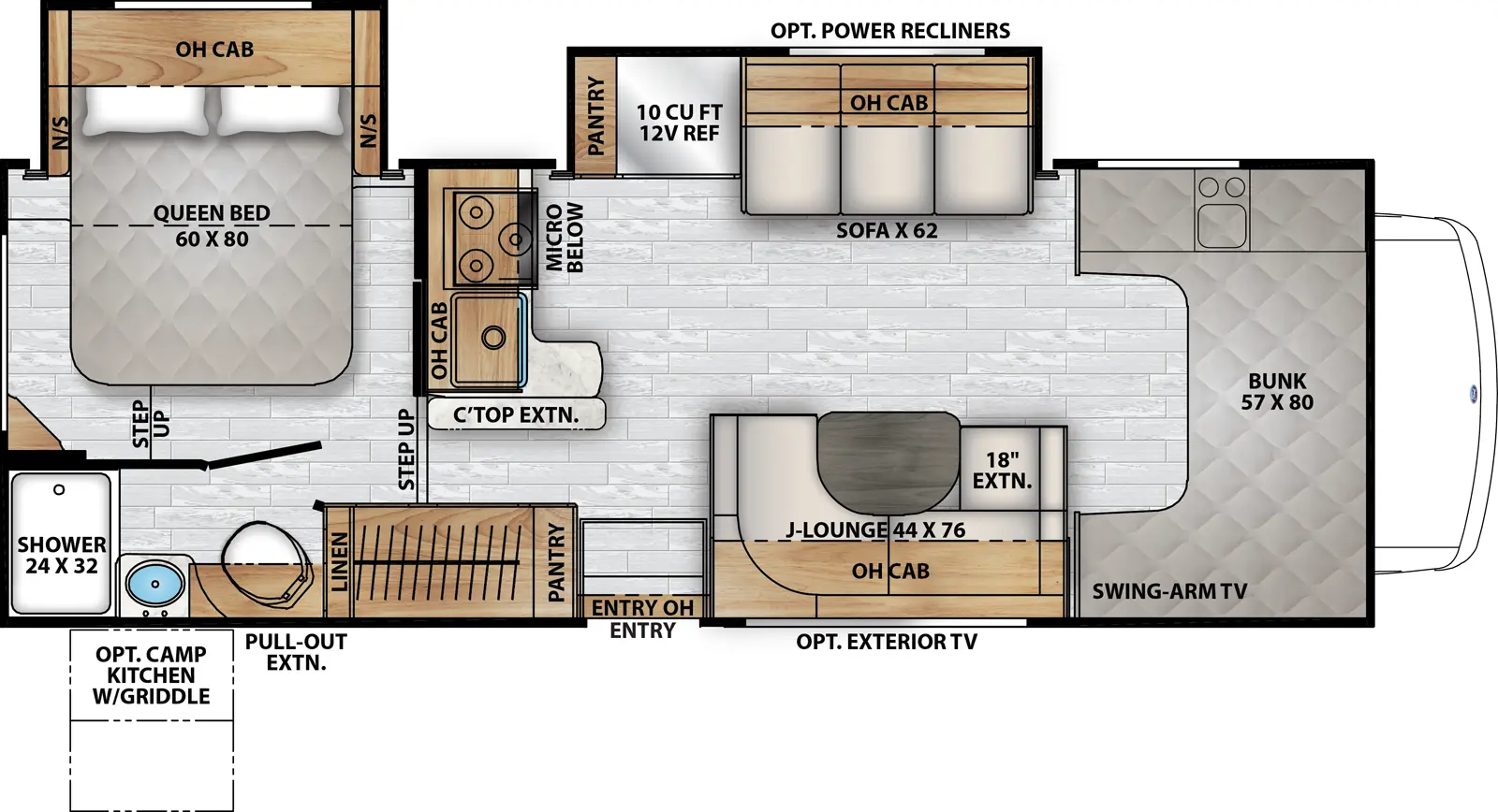 Freelander 26DS Floorplan