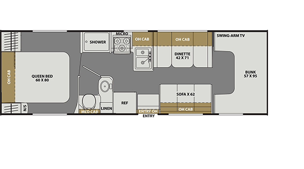 27QB Chevy 3500 Floorplan Image