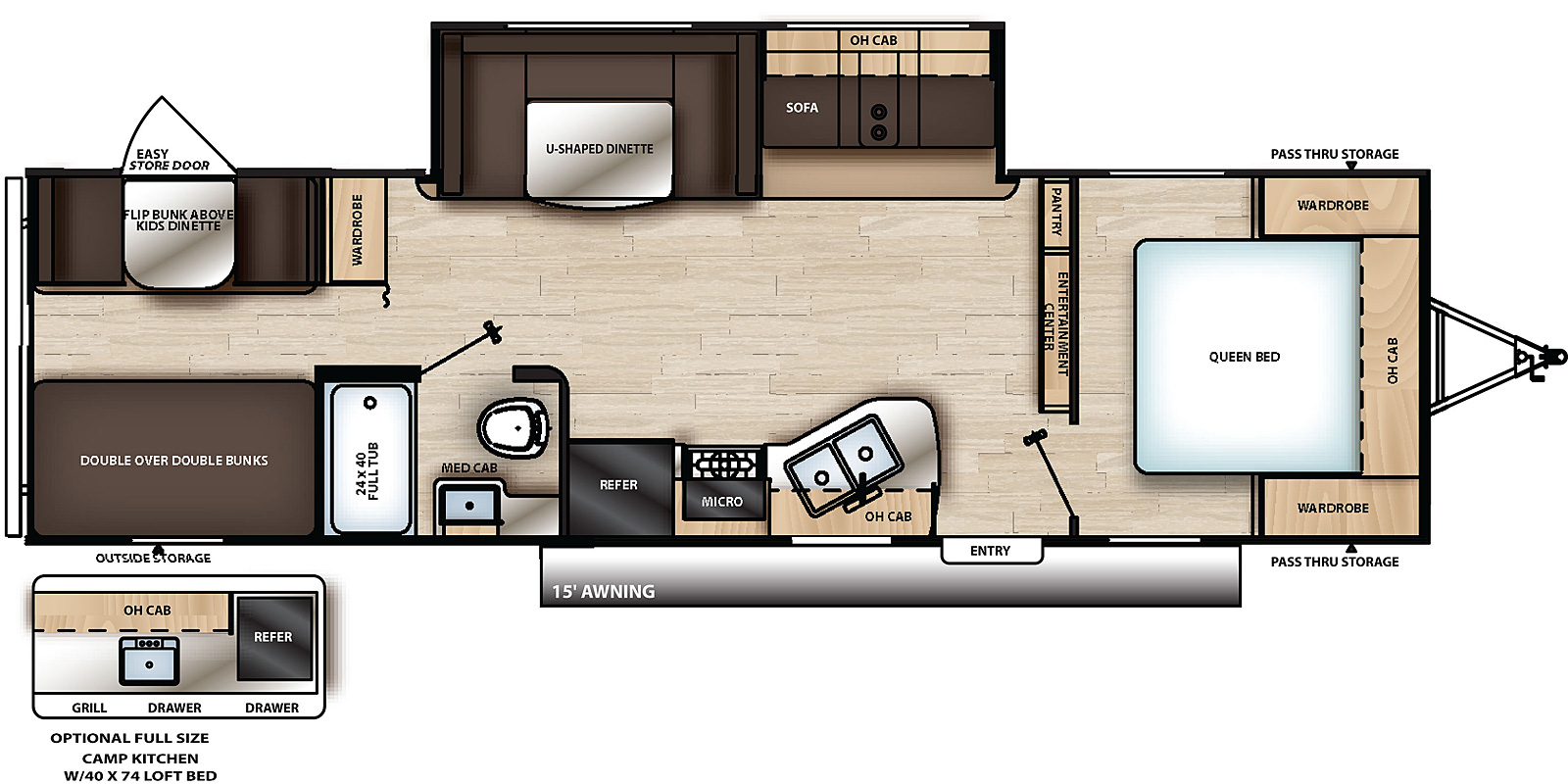 2019 291BHS - DSO Floorplan