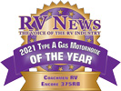 RV News 2021 Type A Gas Motorhome of the Year - Encore 375RB