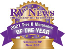 RV News 2021 Type B Motorhome of the Year - Nova 20C